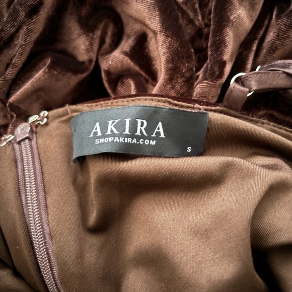 AKIRA Brown Dress Size Small - Picture 4 of 5